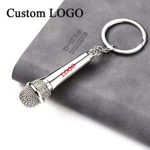 <b>Mini</b> <b>Microphone</b> Keychain with Flower Pattern - Ideal for Team Building Activities - Product Image 2