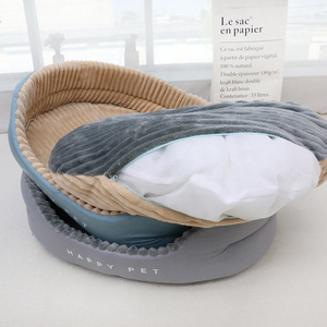 Happy Pet Oval Dog <b>Bed</b> Sponge Fill Reversible For Dogs And Cats - Product Image 3