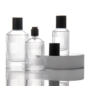 शीर्ष ग्रेड 30Ml 50Ml नि: शुल्क नमूने के लिए स्प्रे Botol Parfum उच्च चकमक पत्थर कांच की बोतल ईख विसारक इत्र