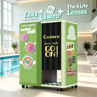 Nouvelle Cabine Photo Instantanée Tout-en-un avec Écran Automatique pour Centres Commerciaux