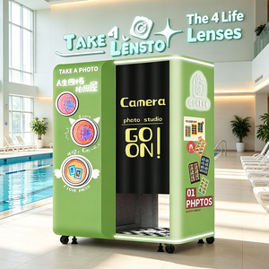 Cabina <span class=keywords><strong>de</strong></span> Fotos Instantánea Todo en Uno con Pantalla Automática para Centros Comerciales, con Diseño Moderno - Product Image 1
