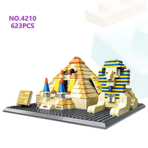 Wange 4210 Gran Pirámide de Giza, El Cairo, Egipto, Escena Arquitectónica Mundial, Atracciones, Juego de Bloques de Construcción de Plástico Unisex, Juguete - Product Image 1