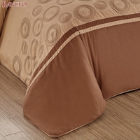 Ensemble de literie de luxe en coton 100% brodé, design traditionnel chinois, 6 pièces, housse de couette, taille king