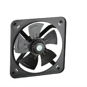Yüksekliği kaliteli 6 8 inç EC endüstriyel kare plaka eksenel Fan egzoz endüstriyel havalandırma emme hava soğutma