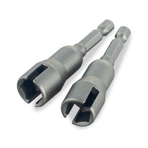 Llave de vaso de extremo abierto de acero con vástago de 6.35 mm y acabado brillante para aplicaciones de perforación en madera - Product Image 4