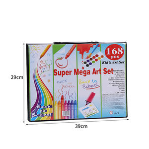 Ensemble d'art pour enfants Macaron 168 pièces, multifonctionnel, fournitures scolaires, dessin, <span class=keywords><strong>crayons</strong></span> de couleur, <span class=keywords><strong>crayons</strong></span> de cire, aquarelle - Product Image 5