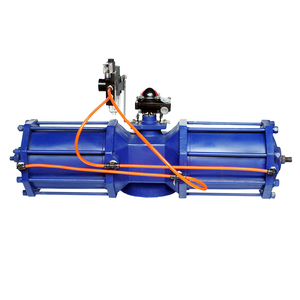 Mô-men xoắn cao khí nén AW Thiết bị truyền động mùa xuân trở lại khí nén mặt bích loại PTFE ghế 16bar thép không gỉ 304 bóng van - Product Image 4