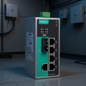 Moxa EDS-P206A-4PoE-M-SC DIN Rail <b>PoE</b> Unmanaged <b>Switch</b> 6 Ports Industrial Ethernet - Product Image 3