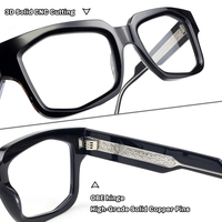 Último Diseño de Monturas Ópticas, Monturas Ópticas de Acetato Anti Luz Azul, Monturas de Gafas Ópticas de Alta Calidad, Acetato Único