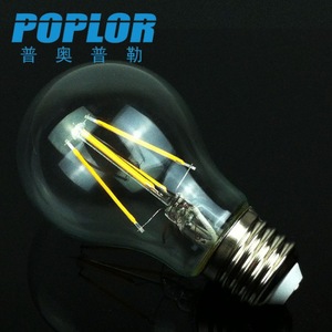 หลอดไฟ LED Poplor A60 E27 B22 4 6 8 10 12W ฐานแก้ว 220V แหล่งกำเนิดแสงคริสตัล - Product Image 1