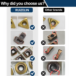 Plaquettes de tournage en carbure pour tour CNC PVD carrées/triangulaires, personnalisables OEM, outils de tournage professionnels pour le travail du métal et du <span class=keywords><strong>bois</strong></span> - Product Image 4