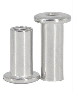Tuercas de abrazadera de acero inoxidable 304, tuercas hexagonales de madera contrachapada biseladas de cabeza plana, Tuercas de seguridad para muebles - Product Image 4