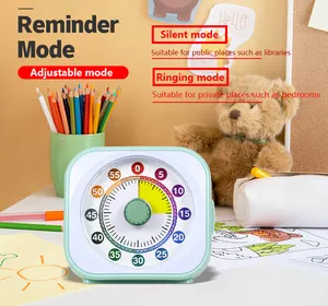 TM11604-NG görsel zamanlayıcı, çocuklar, çocuk ve yetişkinler için 60 dakika geri sayım sayacı, sessiz taching/sınıf zamanlayıcı