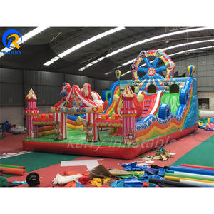 Jeux de parc d'attractions, grande roue, château gonflable, combo château gonflable, aire de jeux gonflable, souffleur pour les enfants de 3 ans et plus, marque MICO, 3 ans - Product Image 1