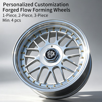 Jantes sport Flowtone 17x8 pouces 5x100/112/114.3/120 mm à rayons multiples, pneus et accessoires pour BMW E36 F30 Toyota