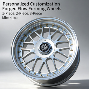 Jantes sport Flowtone BB 17x8 pouces 5x100/112/114.3/120 mm à rayons multiples, pneus et accessoires pour BMW E36 F30 Toyota - Product Image 2