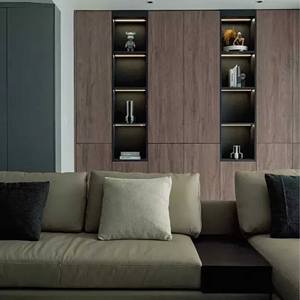 Factory Outlet PVC vacío textura <span class=keywords><strong>de</strong></span> <span class=keywords><strong>madera</strong></span> película adhesiva puerta diseño bajo precio hoja flexible suave PVC hoja <span class=keywords><strong>para</strong></span> gabinete - Product Image 5