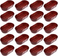 7.3cm x 3.5cm x 2.5cm Tasses de cuisson en papier Mini moules à pain Moules à bateau Bols Aucune odeur Tasses de cuisson de qualité alimentaire Taille standard