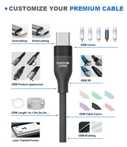 Özelleştirilmiş uzunluk TPE 2a hızlı şarj 1m mikro USB veri kabloları mobil şarj aleti kablosu C tipi - Product Image 5