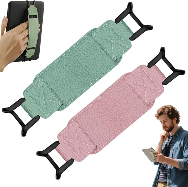 Secure PU Hand Strap Tablets Universal Soft Phone Holder 6-11 Inch EReader Tablet High-Elasticity Shockproof Versatile
