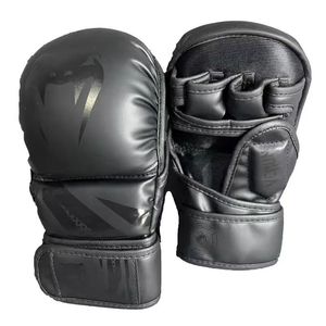 <span class=keywords><strong>Gants</strong></span> de MMA professionnels personnalisés pour hommes et femmes, rembourrés en similicuir, avec support de poignet réglable, pour Muay Thai, Sanda, Kickboxing, entraînement - Product Image 2