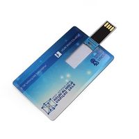 Carte de crédit d'affaires Usb 1gb 2gb 4gb 8gb 16gb 32gb 64gb 128gb Sublimation Usb Flash Drive Carte mémoire Usb Pen Drive Card