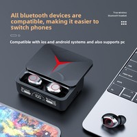 Écouteurs TWS M90Pro BT V5.3 avec réduction de bruit ENC, affichage numérique, étanchéité IPX5, couvercle coulissant, autonomie de 10 à 15 heures, son Hi-Fi, Type-C