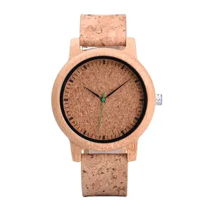 DODO Strap Quartz Watch Customizable Logo DEER Men's Wood Round Wooden Oem Sleek Minimalist Cork Leather 2023 Box Packing Men