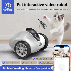 New Pet <span class=keywords><strong>Intelligent</strong></span> Interactive Katzen spielzeug App Steuert mobile hoch auflösende Kamera und Laser Interactive Plastic <span class=keywords><strong>Dog</strong></span> Toy - Product Image 2
