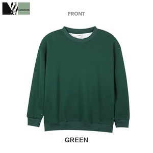 Sudadera de cuello redondo de algodón peinado de 450G, forro polar, peso pesado, proveedor personalizado de ropa para hombre, MOQ 2 piezas - Product Image 2