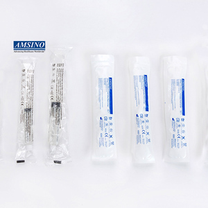 Amsino רפואי חד פעמי prefilled סומק מזרק 5ml 10ml פלסטיק 0.9 מלח רגיל IV סומק מזרק תמיסת מלח syrringe