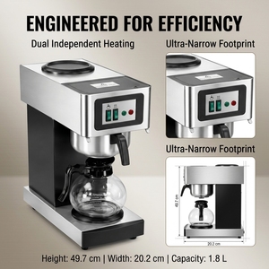 Máquina de Café Profesional de Alta Resistencia, Cafetera Espresso de Acero Inoxidable para Uso Comercial en Cafeterías y Servicios de Bebidas - Product Image 3