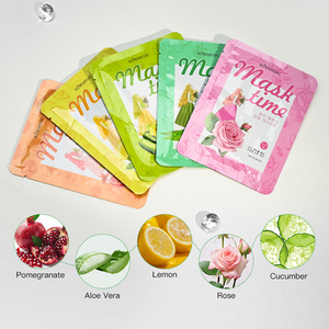 KORMESIC Masque facial personnalisé Aloe Vera <span class=keywords><strong>concombre</strong></span> Rose citron grenade extrait apaisant blanchissant antioxydant masque facial réparateur - Product Image 1