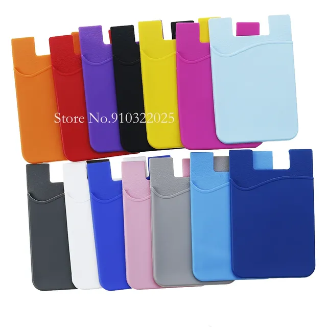 Universal Cellphone Back Sleeve Case Cards Pocket Wallet ID Credit Card Bag Holder for Mobile Self-Adhesive Cellphone