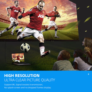 OEM stok ses kablosu alüminyum Metal kabuk 1m 2m 3m 4m 5m 8K HDMI 2.1V kablo desteği HDTV projektör PS4 - Product Image 5