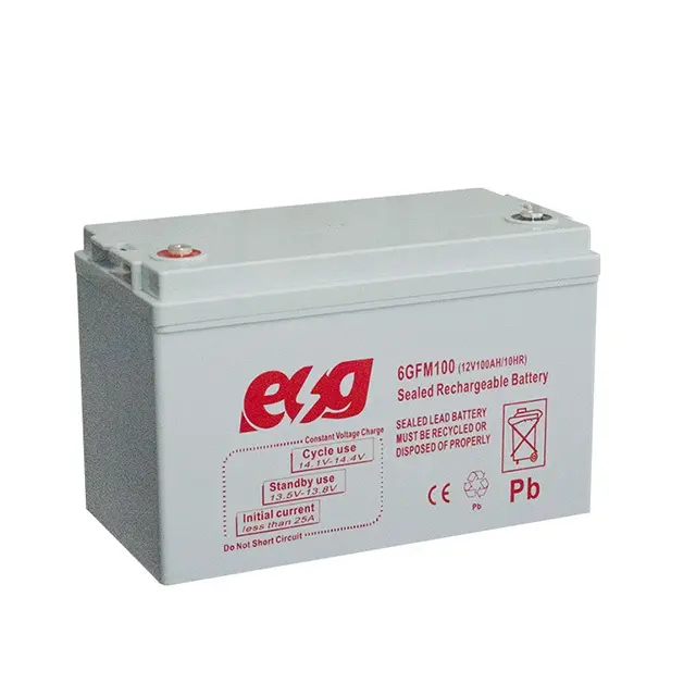 ESG 12 v100ah 150ah 200ah versiegeltes Ventil geregelte Speicher batterie Preis Solar panel Agm Batterien