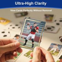 Protector de Tarjetas Ultra Transparente al por Mayor, 100 Unidades, Fundas Protectoras Suaves para Tarjetas Coleccionables, Fundas para Tarjetas de Juego TCG, Deportes, Béisbol, Pokémon