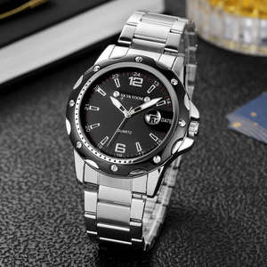 Reloj Deportivo Simple de Cuarzo para Hombre VA VA VOOM 2411, Correa de Acero Inoxidable, Cristal, 40 mm, Resistente al Agua, Cronógrafo, Luminoso, con Fecha - Product Image 5