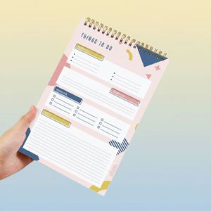 Cuaderno Planificador de Comidas Espiral Personalizado con Calendario Semanal/Mensual, Lista de Tareas, Opción de Regalo, Cubierta de PP, Encuadernación Cosida - Product Image 3