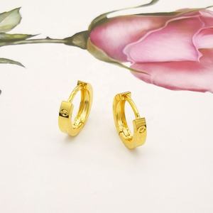 Donne Au 750 In Colore Giallo Huggie <span class=keywords><strong>Orecchini</strong></span> Rotondi <span class=keywords><strong>Orecchini</strong></span> A Cerchio In <span class=keywords><strong>Oro</strong></span> 18 Carati Orecchino On-Line di Vendita Superiore - Product Image 4