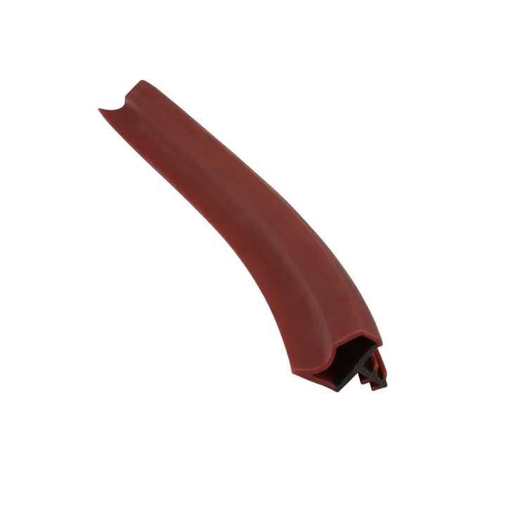 Extruded PVC Rubber Door Repair Sealing Strips Wooden Window Frame Groove Gasket Anti Collision Soundproof Red Brown