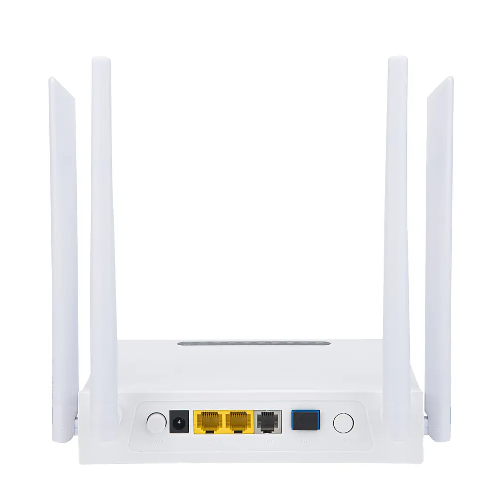 ตัวรับสัญญาณ WIFI ONU HGU 2GE + 4,ตัวรับสัญญาณ Wifi XPON Epon ONT DC12V Fttx รองรับ IPTV VOIP