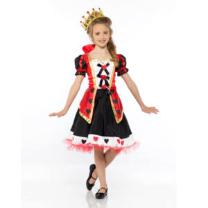 ODM seluruh penjualan Ratu hati kostum untuk anak perempuan Royal Dress up pakaian anak-anak Ratu dongeng pakaian merah hati Ratu untuk anak-anak - Product Image 3