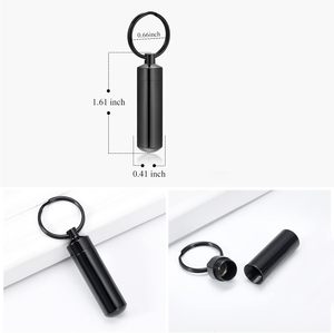 Ювелирный кулон-урна MOSURNSJWY, цилиндрической формы, 3 штуки, памятный сувенир для близких, унисекс - Product Image 2