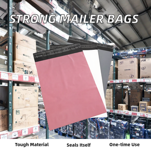 Белые прочные самоклеящиеся одноразовые экологичные биоразлагаемые полиэтиленовые конверты для экспресс-доставки обуви и меха - Product Image 2