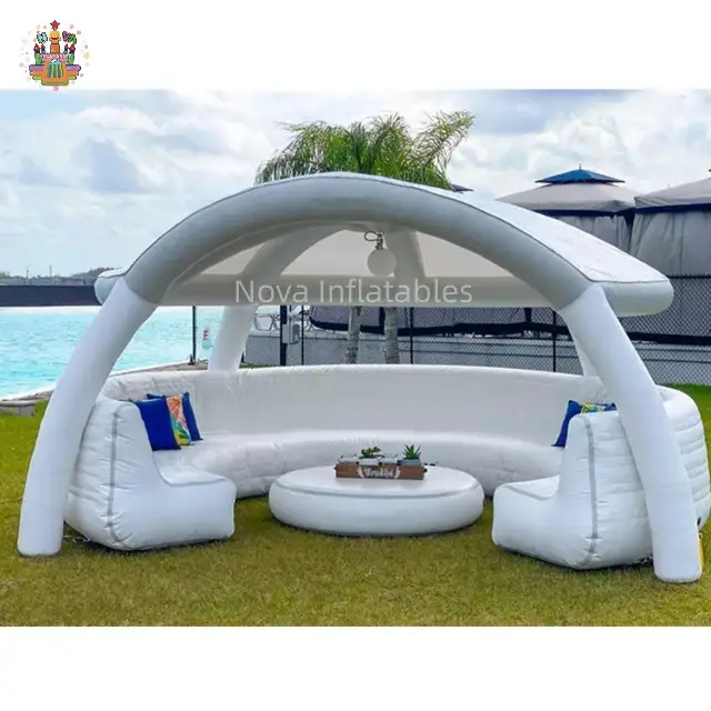 Коммерческая надувная платформа для плавучего дока с палаткой для летнего отдыха аквавечеринка