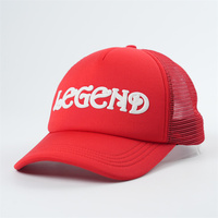 Gorras Trucker de Espuma de 5 Paneles con Malla Trasera, Impresión Puff Personalizada OEM, Dos Tonos, Venta al por Mayor, Gorras Promocionales de Streetwear