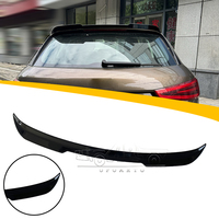 Aileron de toit en plastique ABS imitation carbone pour Audi Q3 2012 2013 2014 2015 2016 2017 2018