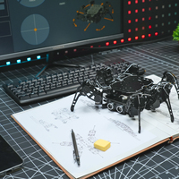 Robot Hexápodo Hiwonder MiniHexa con IA, Visión Artificial e Interacción por Voz, Compatible con Programación y Expansión de Sensores
