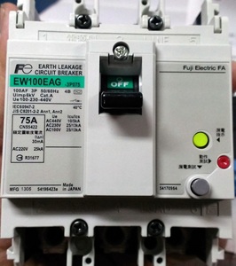 Interruptores de Circuito Diferenciales EW100EAG 3P ELCB Serie TWIN, Tamaño de Marco 100A, Interruptores de Protección Contra Fugas a Tierra - Product Image 4